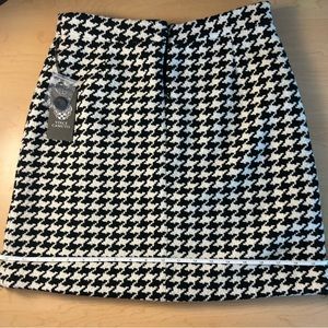 Vince Camuto Houndstooth Mini Skirt